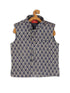 Vastramay SISHU Boy's Blue Woven Design Slim Fit Nehru Jacket